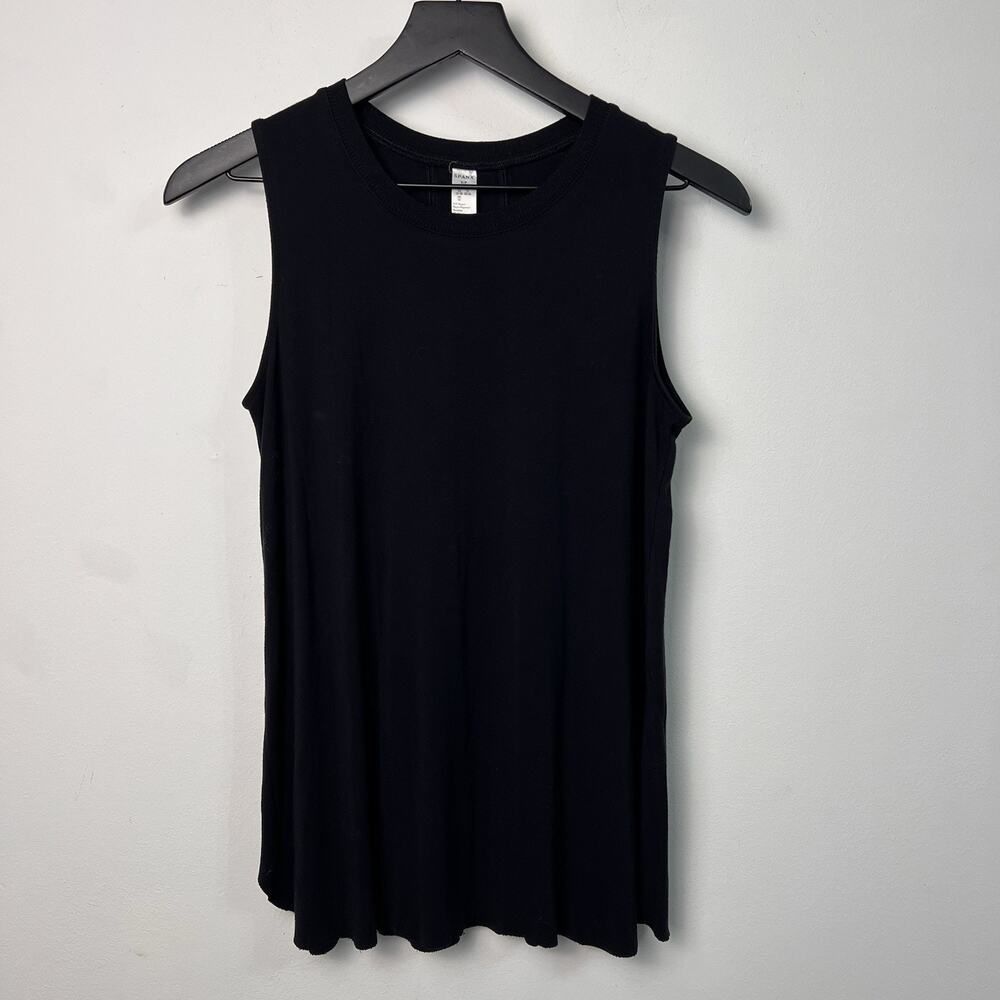 Spanx Womens Top Small Perfect Length Muscle Tank Black Activewear Lightweight